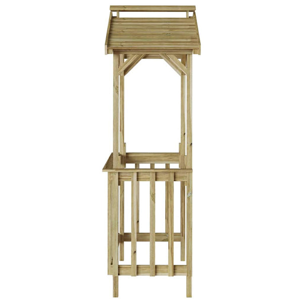 Grillhütte aus imprägniertem Kiefernholz
