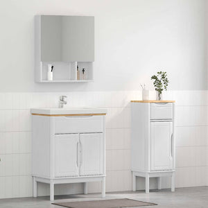 Weißes Badezimmermöbel-Set FLORO, 2-teilig