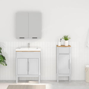 Weißes Badezimmermöbel-Set FLORO, 2-teilig