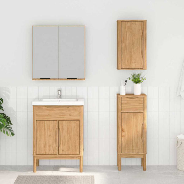Badezimmermöbel Set FLORO Kiefer Massivholz Braun