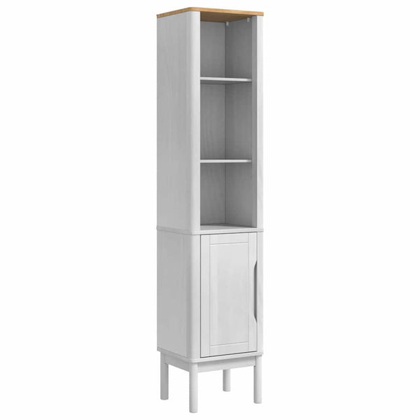 Badezimmermöbel Set Weiß Kiefer 4-teilig