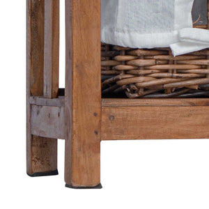 Brauner Mahagoni Beistelltisch 38x28x72cm