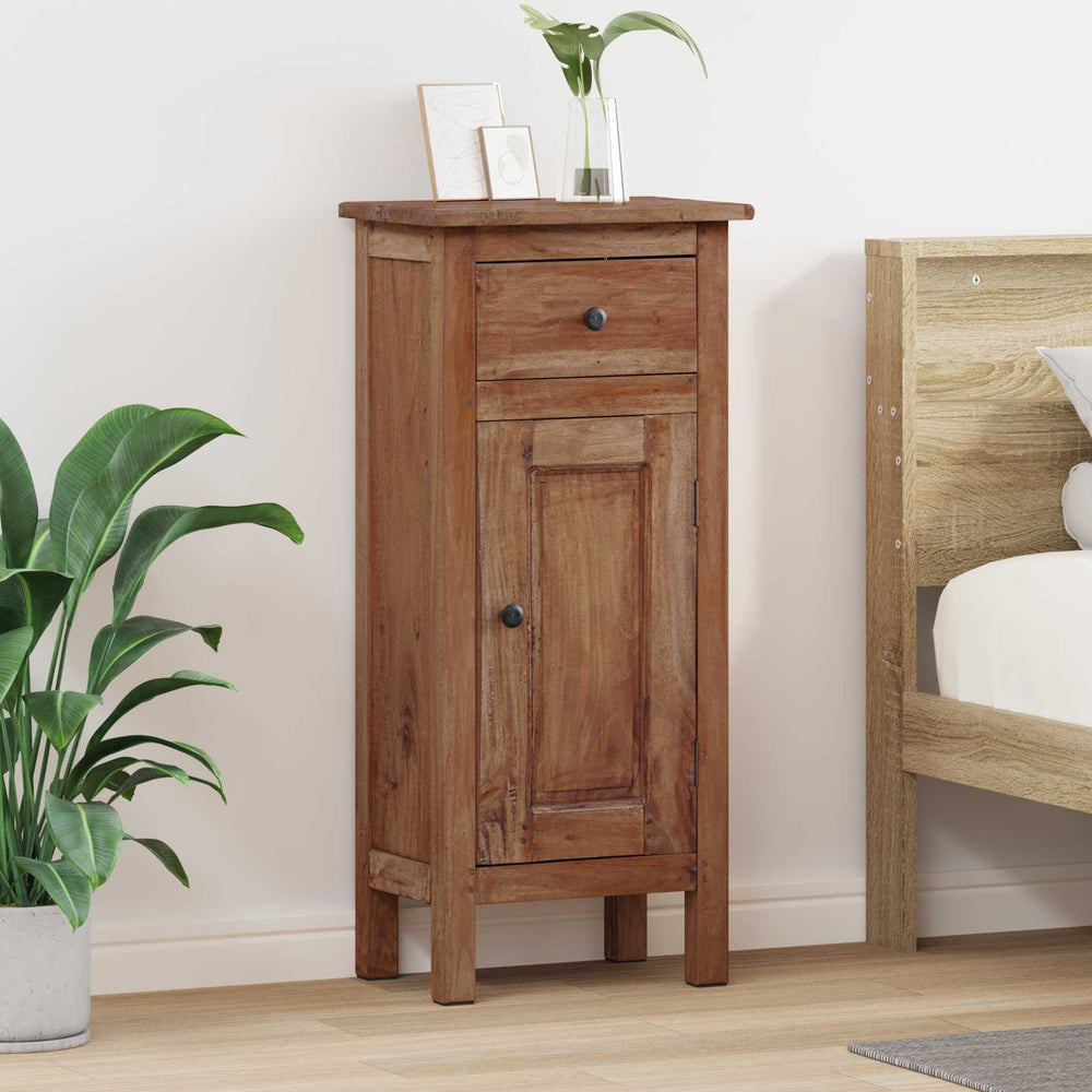Pflanzenständer Braun Mahagoni Holz mit Tür