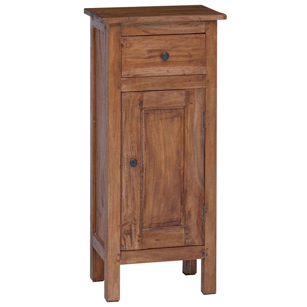 Pflanzenständer Braun Mahagoni Holz mit Tür