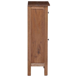 Pflanzenständer Braun Mahagoni Holz mit Tür
