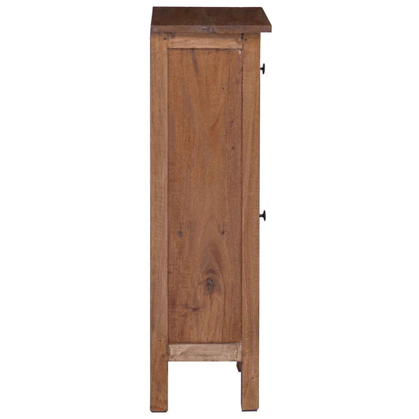 Pflanzenständer Braun Mahagoni Holz mit Tür