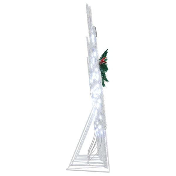 LED Rentiere Silber Stoff 6er Set