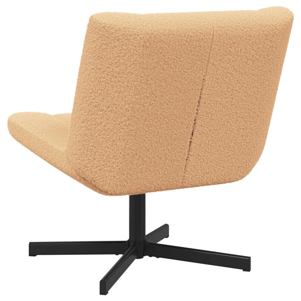 Beiger Drehstuhl Schafsleder