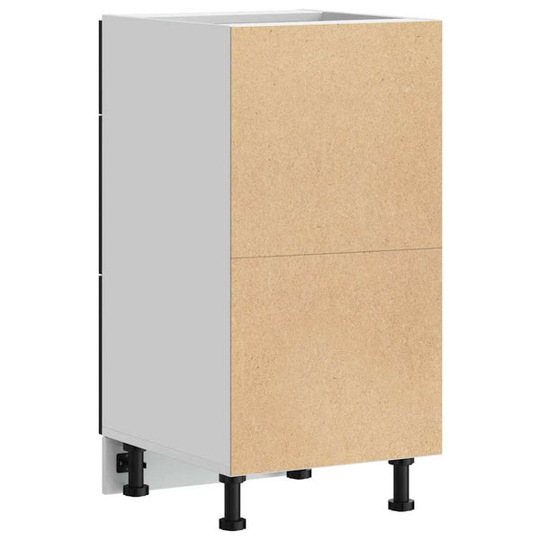 Küchenunterschrank Schwarz Eichen-Optik 40cm