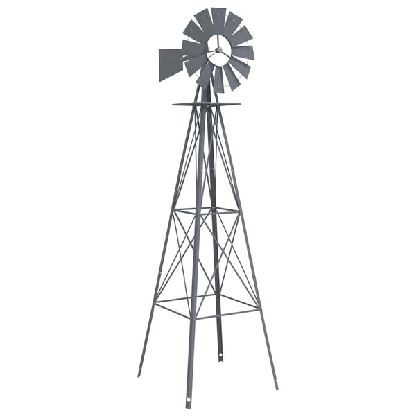 Graue Eisen Windmühle für Garten