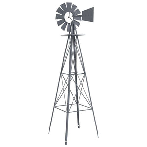 Graue Eisen Windmühle für Garten