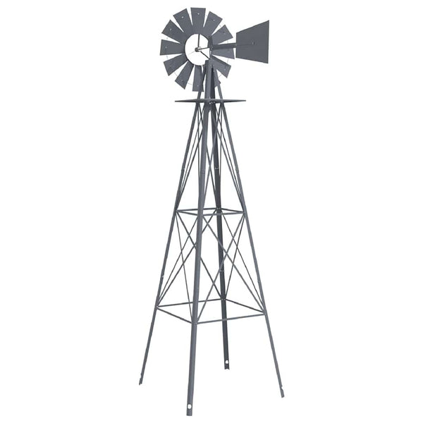 Graue Eisen Windmühle für Garten