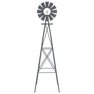 Graue Eisen Windmühle für Garten