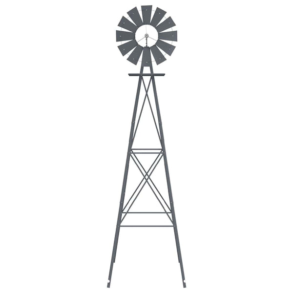 Graue Eisen Windmühle für Garten