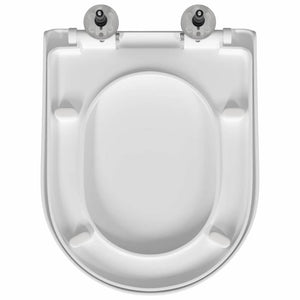 Verstellbarer Toilettensitz Weiß Polypropylen