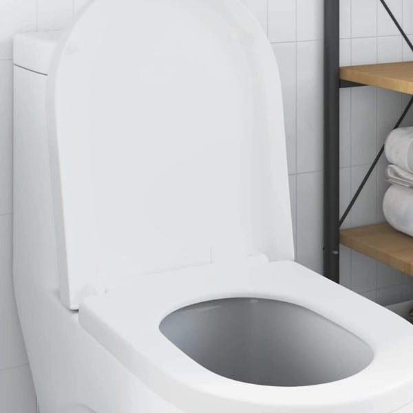 Verstellbarer Toilettensitz Weiß Polypropylen