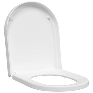 Verstellbarer Toilettensitz Weiß Polypropylen