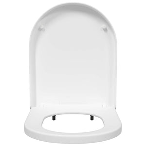 Verstellbarer Toilettensitz Weiß Polypropylen
