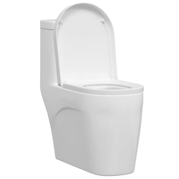Verstellbarer Toilettensitz Weiß Polypropylen