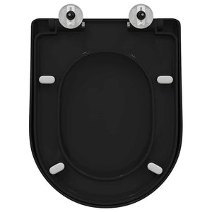 Schwarzer Toilettensitz Polypropylen 48x36,5 cm