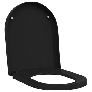 Schwarzer Toilettensitz Polypropylen 48x36,5 cm