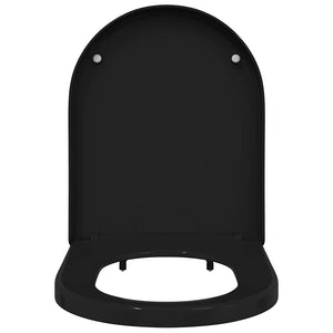 Schwarzer Toilettensitz Polypropylen 48x36,5 cm