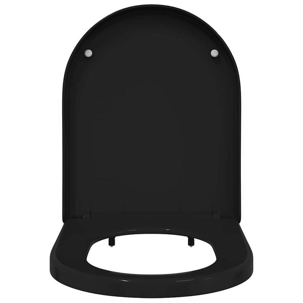 Schwarzer Toilettensitz Polypropylen 48x36,5 cm