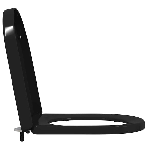 Schwarzer Toilettensitz Polypropylen 48x36,5 cm