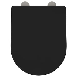 Schwarzer Toilettensitz Polypropylen 48x36,5 cm