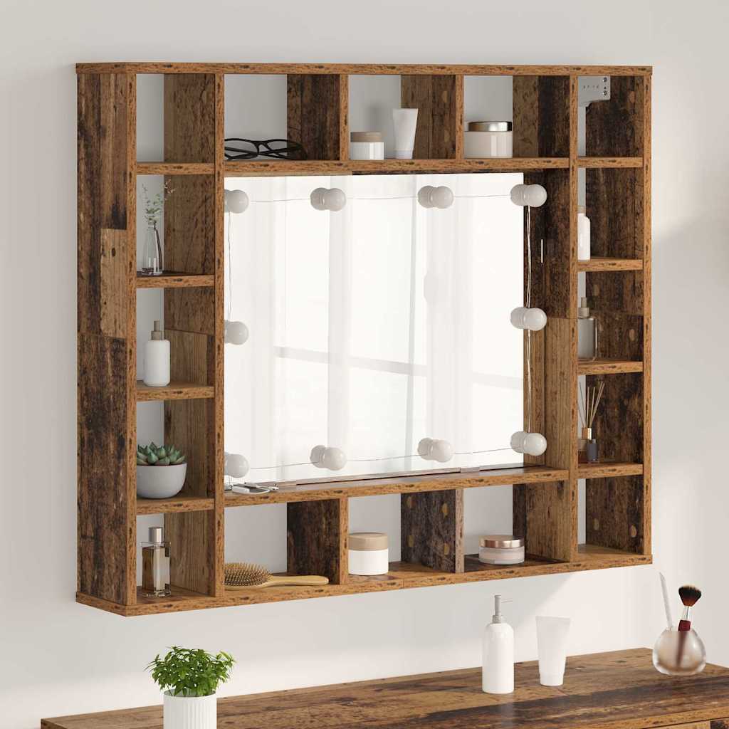 Spiegelschrank Altholz 91 cm