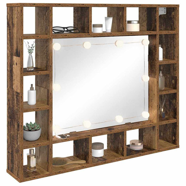 Spiegelschrank Altholz 91 cm