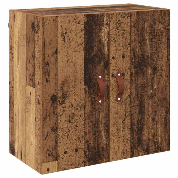 Wandmontierter Altholz-Wandschrank 60cm