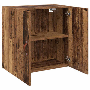 Wandmontierter Altholz-Wandschrank 60cm