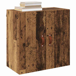 Wandmontierter Altholz-Wandschrank 60cm