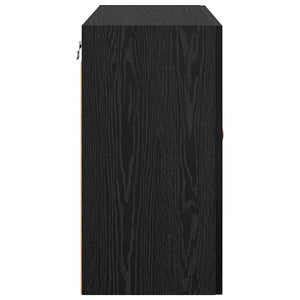 Wandschrank Schwarz Eiche 60x31x60cm