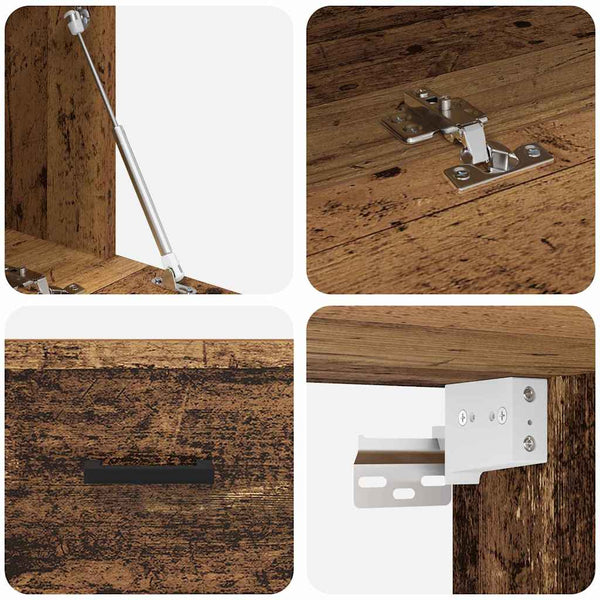 Wandschrank Altholz 60 cm