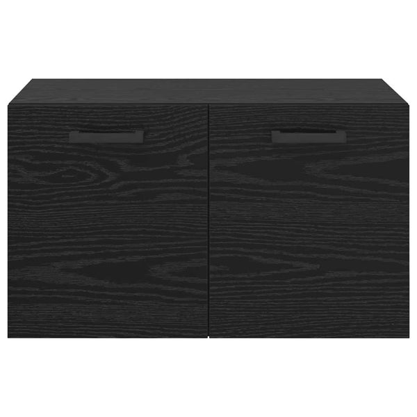 Wandschrank Schwarz Eichenoptik 60x36,5x35cm