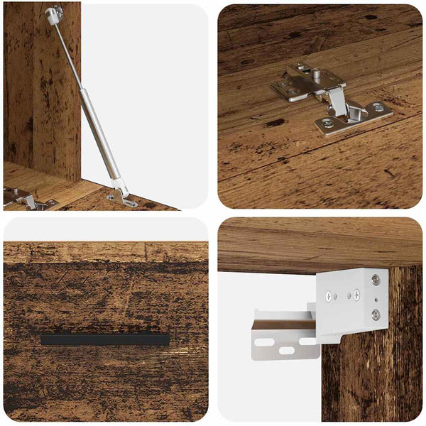 Wandschrank Altholz 80x36,5x35cm