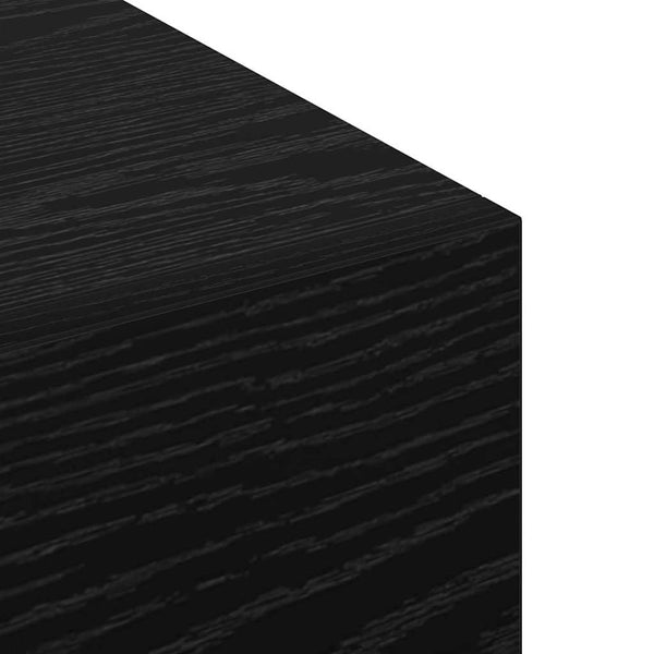 Wandschrank Schwarz Eichen-Optik 80x36.5x35cm