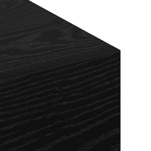 Wandschrank Schwarz Eichen-Optik 100 cm