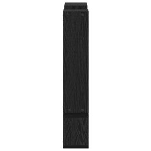 Wandregal Schwarz Eichen-Optik 96 cm