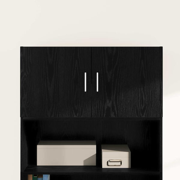 Wandschrank Schwarz Eiche 80x42,5x40 cm
