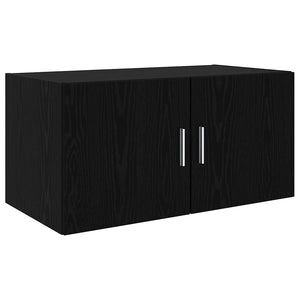 Wandschrank Schwarz Eiche 80x42,5x40 cm