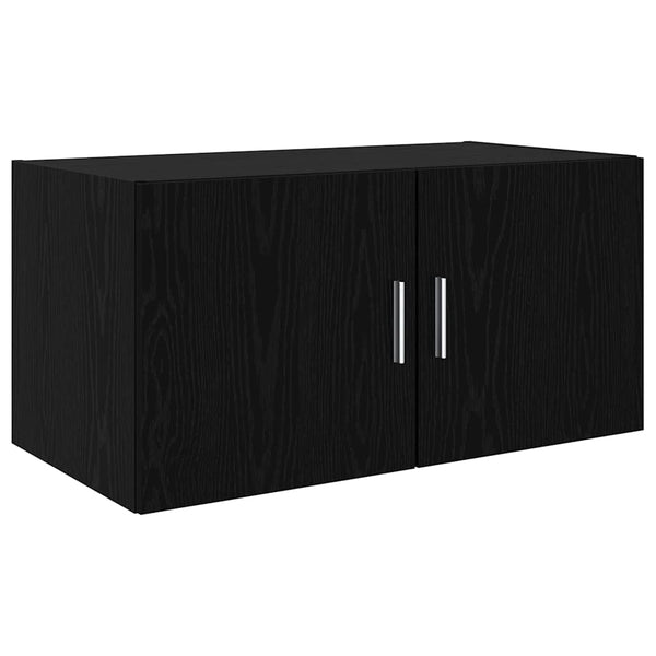 Wandschrank Schwarz Eiche 80x42,5x40 cm