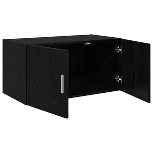 Wandschrank Schwarz Eiche 80x42,5x40 cm