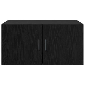 Wandschrank Schwarz Eiche 80x42,5x40 cm