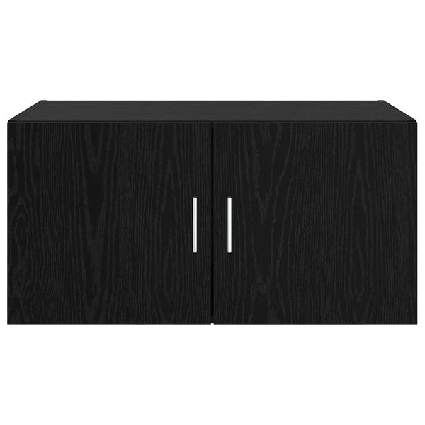 Wandschrank Schwarz Eiche 80x42,5x40 cm