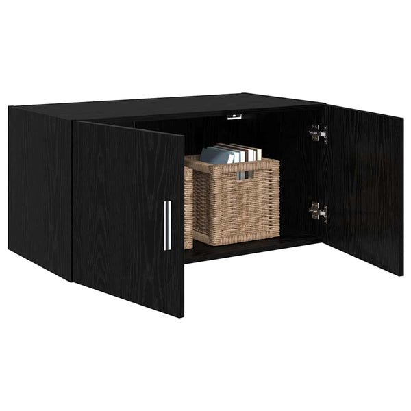 Wandschrank Schwarz Eiche 80x42,5x40 cm