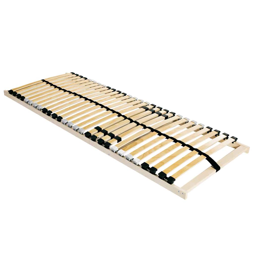 Lattenrost 120x190 cm Buche Massivholz Braun
