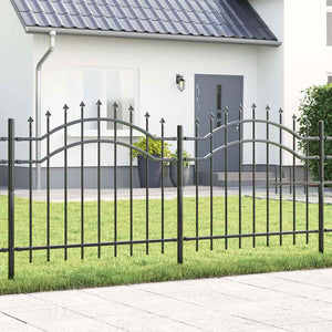 Gartenzaun Woerden Grau 240x140 cm Stahl